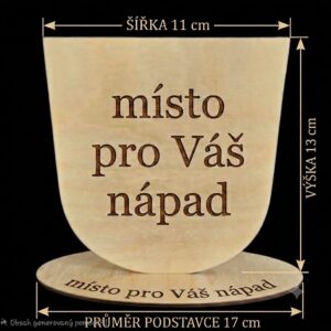 dřevěná pamětní plaketa z překližky – váš prostor pro kreativitu